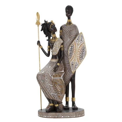 Massai őslakos család többszínű 16,5x11,5x38 cm