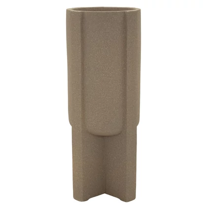 Moai kültéri padlóváza virágtartó Homokkő hatású barna Ø 42X101 cm