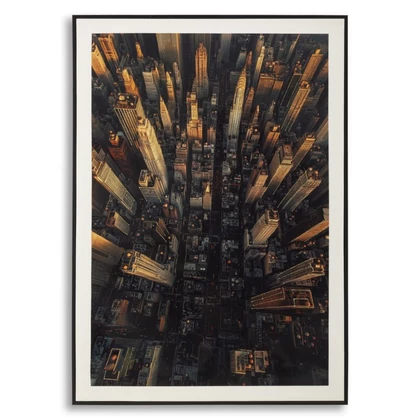 New York madártávlatból falikép vászonra nyomtattva lakkozott kerettel -A- 72X4X102 cm