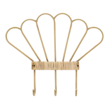 Panama falifogas rattan hatású barna 37.5x5x32.5 cm