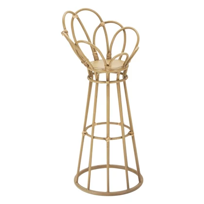 Panama virágtartó állvány rattan hatású barna ø 28x62 cm