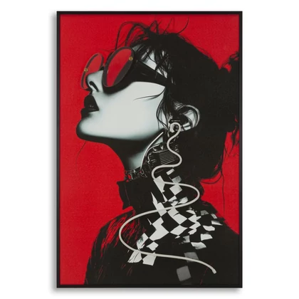Psyco falikép LED fénnyel vászonra nyomtattva kerettel -B- 60X3,5X90 cm