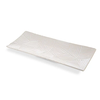Romina kerámia tál Krémszín 39x18x3 cm