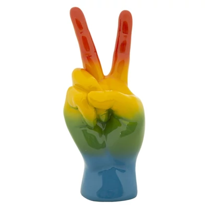 Szivárvány kéz victory többszínű 16x13x36,5 cm