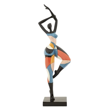 Táncoló lány figura többszínű 11,5x9x38,5 cm
