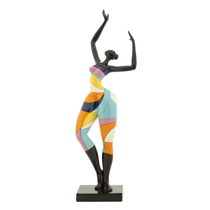 Táncoló lány figura többszínű 12,5x10x38 cm