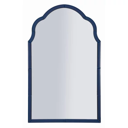 Tangeri fali tükör üveg szegéllyel kék 62x1x100 (tükör mérete 55x94 ) cm