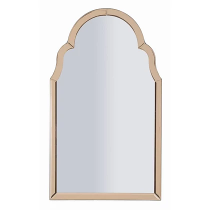 Tangeri fali tükör üveg szegéllyel rózsaszín 47x1x80 (tükör mérete 41x74 ) cm