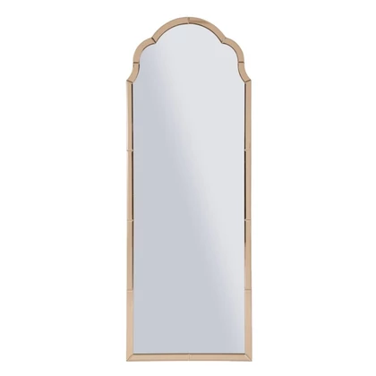 Tangeri fali tükör üveg szegéllyel rózsaszín 55x2x150 (tükör mérete 49x144 ) cm