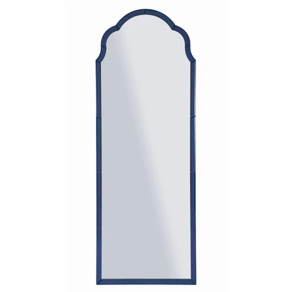 Tangeri kék fali tükör üveg szegéllyel kék 55x2x150 (tükör mérete 49x144 ) cm