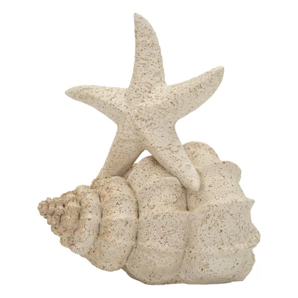 Tengeri csillag homokkő textúrával bézsszín 18X13X21,2 cm