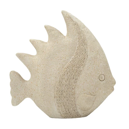 Tengeri hal figura homokkő textúra bézsszín -a- 25,3X8,6X24,5 cm