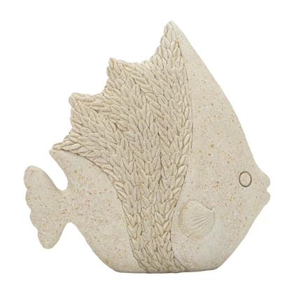 Tengeri hal figura homokkő textúra bézsszín -b- 16,7X6,5X16,8 cm