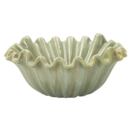 Velence tál zöld ø 33x14,5 cm