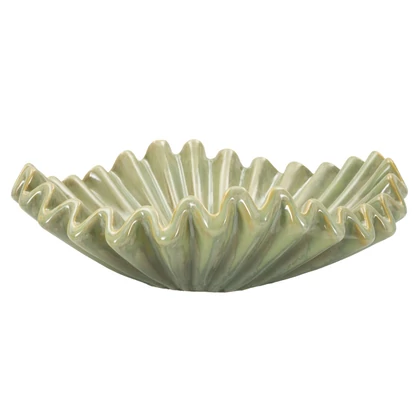 Velence tál zöld ø 40x13 cm