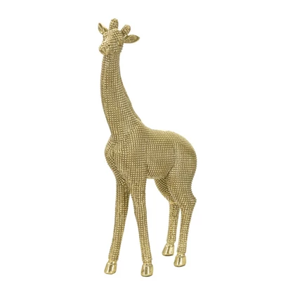 Zsiráf figura arany 19.8x8x40 cm