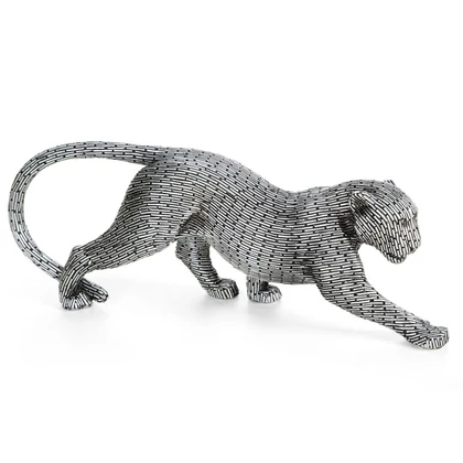 Zuri szobor Ezüst 34x8x12 cm