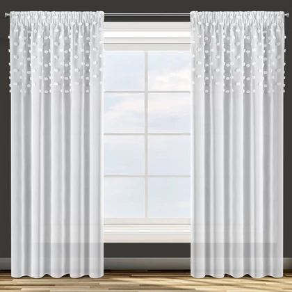 stella-dekor-fuggony-pom-pom-diszitessel-feher-140-x-270-cm