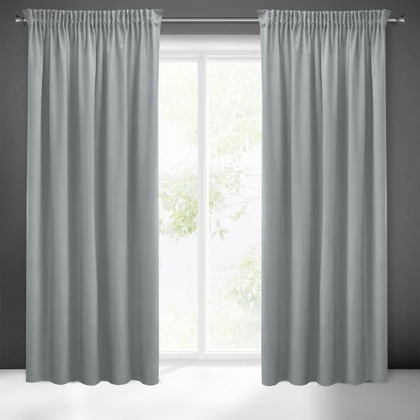 Sibel Pierre Cardin bársony sötétítő függöny Ezüst 140x270 cm