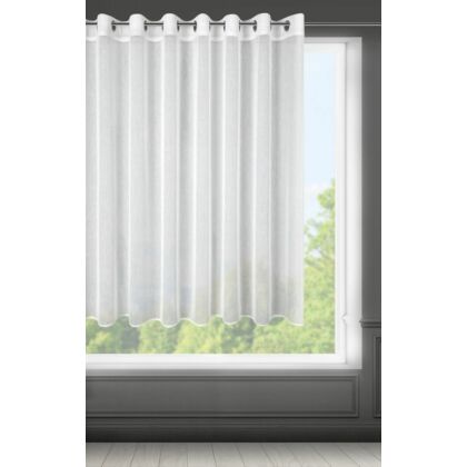 Sonia egyszínű fényáteresztő függöny Fehér 300x145 cm