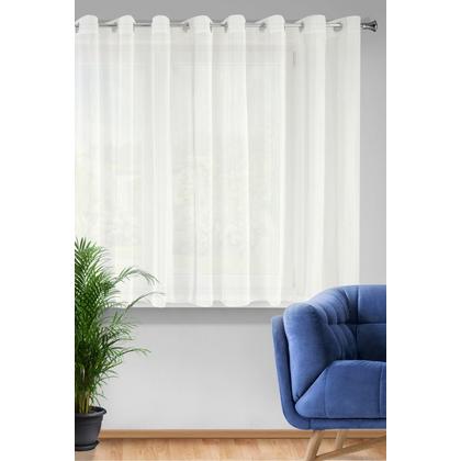 Rebecca egyszínű fényáteresztő függöny Krémszín 350x160 cm