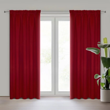 Adley sötétítő függöny Piros 135x270 cm