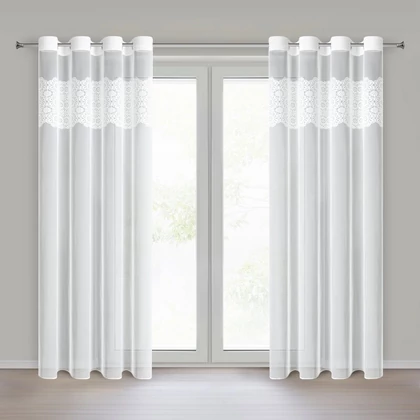 Afrodyta fényáteresztő függöny Fehér 140x250 cm