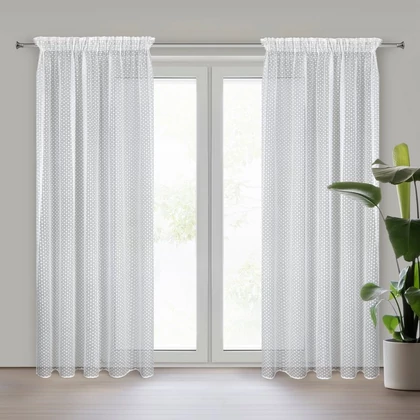 Alaya jacquard függöny Fehér 140x270 cm