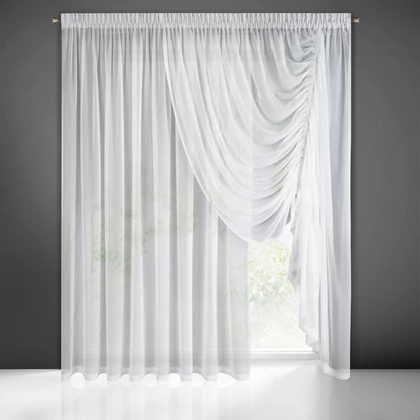 Anabel fényáteresztő függöny Fehér 250x250 cm