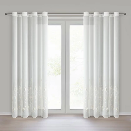 Broklyn fényáteresztő függöny Fehér 140x250 cm