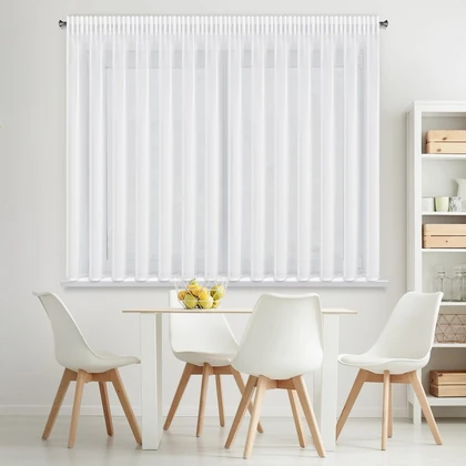Dalia függöny matt sifon szövetből Fehér 350x150 cm