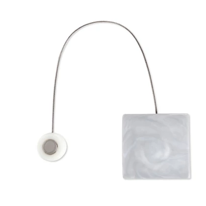 Függönyelkötő mágnes 118 Ezüst 2 cm