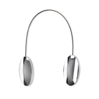 Függönyelkötő mágnes 126 Ezüst 2 cm