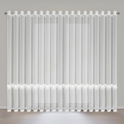 Isola díszes fényáteresztő függöny Fehér 350x250 cm