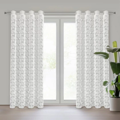 Jasmin Eva Minge függöny Fehér 140x250 cm