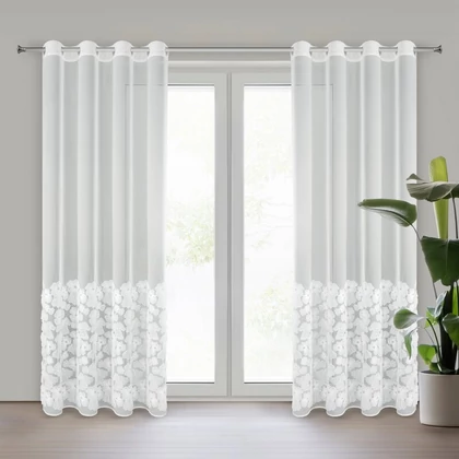 Jasmin Eva Minge függöny Fehér 140x250 cm