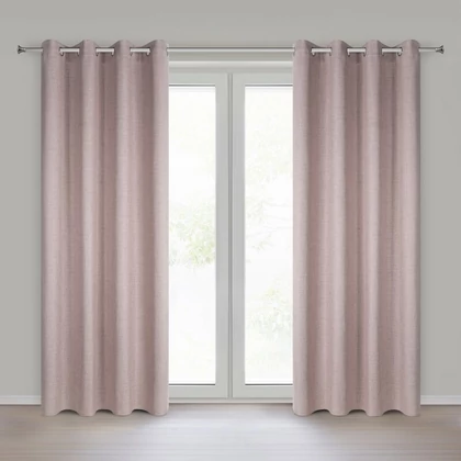 Jula2 öko stílusú sötétítő függöny Pasztell rózsaszín 140x250 cm