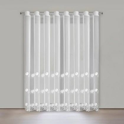 Leti fényáteresztő függöny Fehér 350x250 cm