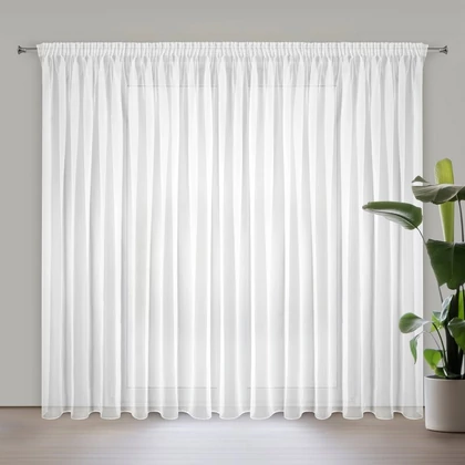 Lucy voile függöny Fehér 300x270 cm