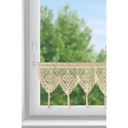 Martha vitrázs függöny Világosbézs 30x150 cm