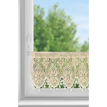 Moly vitrázs függöny Világosbézs 30x150 cm