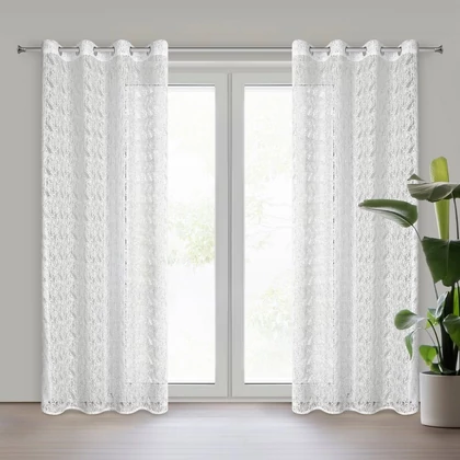 Moni fényáteresztő függöny Fehér 140x250 cm
