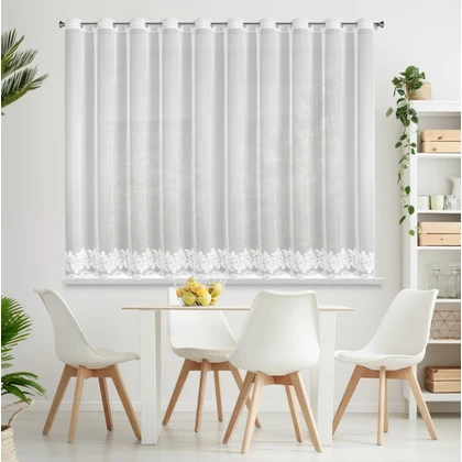 Talia fényáteresztő függöny Fehér 350x150 cm