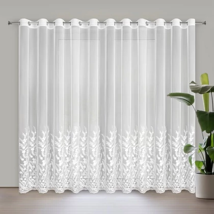 Talina fényáteresztő függöny Fehér 300x250 cm