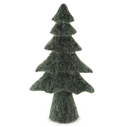 Karácsonyi díszfigura f163a Sötétzöld 24x12x43 cm