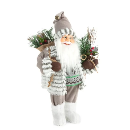 Mikulás figura 78c Fehér 40 cm