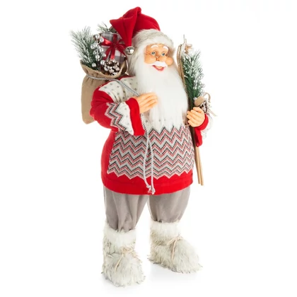 Mikulás figura 81a Piros 80 cm