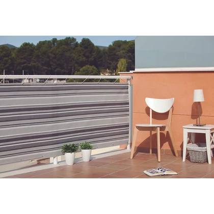BALCONY CITY - Exkluzív belátáskorlátozó erkélyháló 0,9 x 3 m szürke-fekete