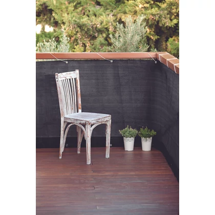 BALCONY EASY - Hangulatos erkélyháló fűzőlyukakkal 0,9 x 5 m antracit