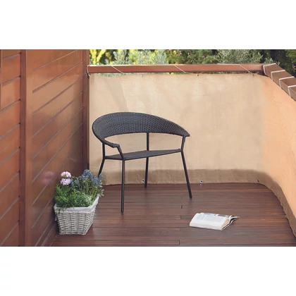 BALCONY EASY - Hangulatos erkélyháló fűzőlyukakkal 0,9 x 5 m homok